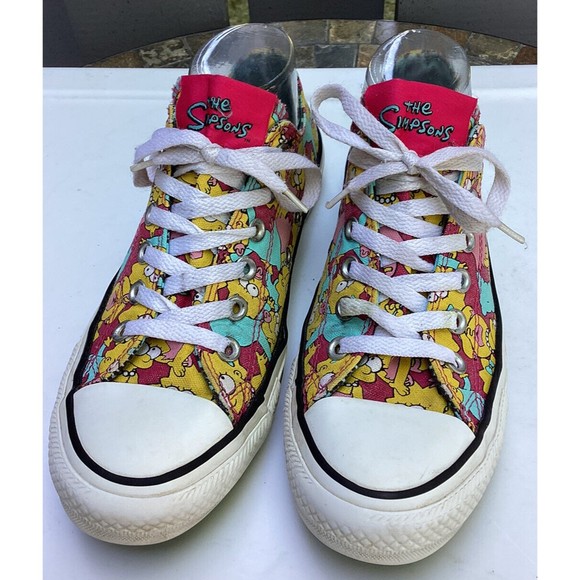 The Simpsons x Converse Maggie Lisa Ox Sneaker Shoes Sz Women 8 Men 6 Unisex - Picture 9 of 14
